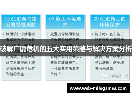 破解广厦危机的五大实用策略与解决方案分析