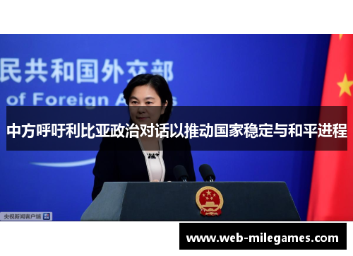 中方呼吁利比亚政治对话以推动国家稳定与和平进程