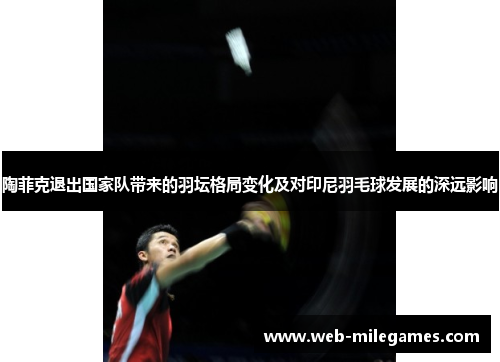 陶菲克退出国家队带来的羽坛格局变化及对印尼羽毛球发展的深远影响 陶菲克退出国家队带来的羽坛格局变化及对印尼羽毛球发展的深远影响